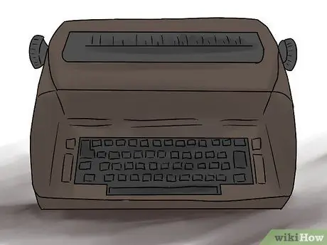 Use una máquina de escribir Paso 9