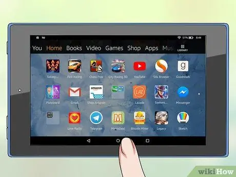 Lataa kirjat Kindle Fire -vaiheeseen vaihe 1