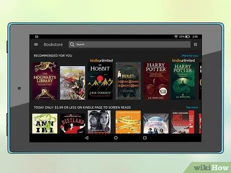 Descargar libros en un Kindle Fire Paso 4