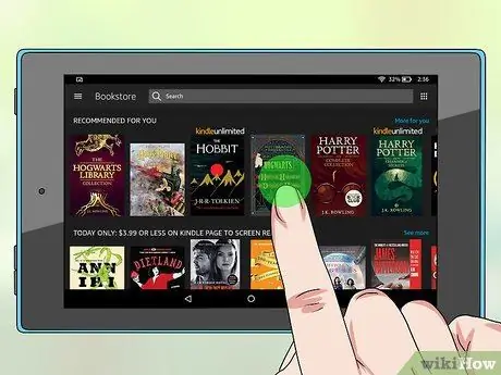 Descargar libros en un Kindle Fire Paso 5