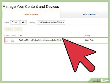 Könyvek törlése a Kindle -ből 11. lépés
