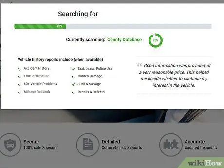 Få en gratis grundläggande VIN -kontroll Steg 3