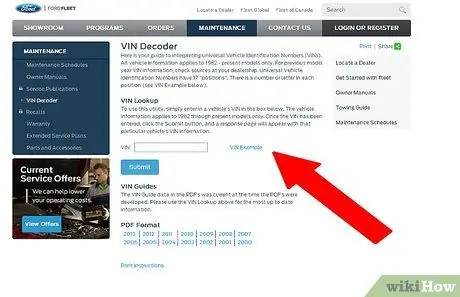 Tarkista auton vaihtoehdot VIN -numeron avulla Vaihe 11