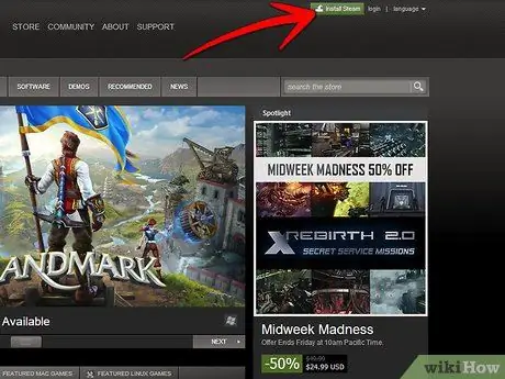 قم بتنزيل ألعاب الكمبيوتر باستخدام Steam Step 2