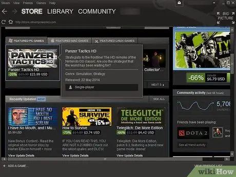 Parsisiųsti žaidimus kompiuteriui naudojant „Steam 4“