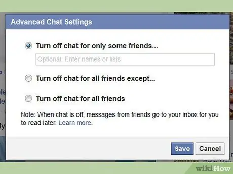 Naudokite „Facebook Chat“5 veiksmą