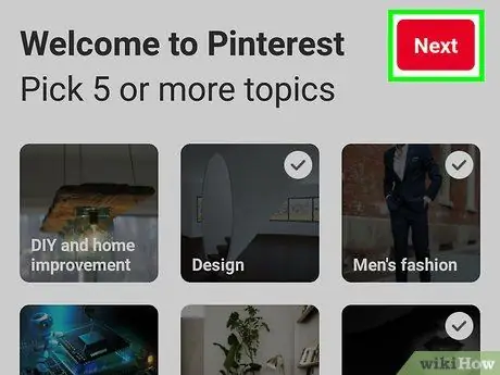 Prijavite se za Pinterest Korak 14