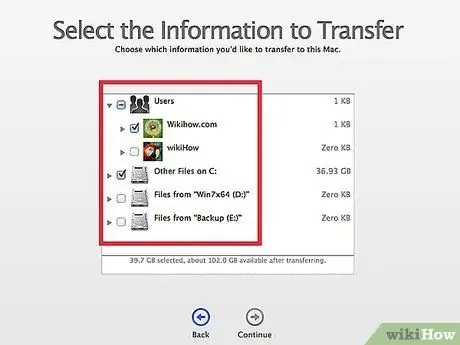 Transferir archivos de PC a Mac Paso 8