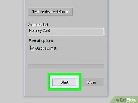 SD -kartani formatlash 18 -qadam