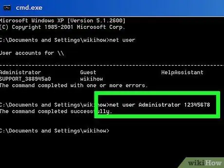 Dapatkan Kata Laluan di Windows XP Langkah 15