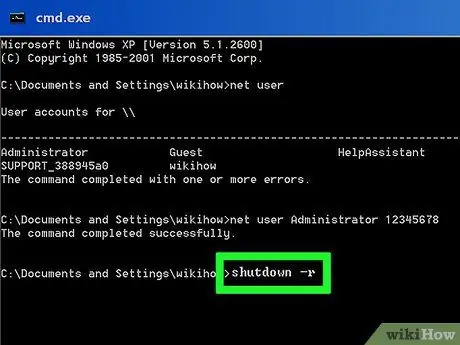 Dapatkan Kata Laluan di Windows XP Langkah 16