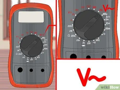 Uporabite voltmeter 1. korak