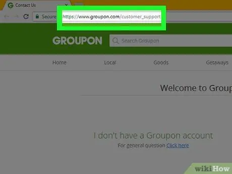 Poseu-vos en contacte amb Groupon Pas 11