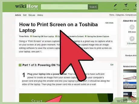 I-print ang Screen sa isang Toshiba Laptop Hakbang 3