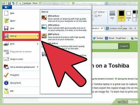 Bildschirm auf einem Toshiba-Laptop drucken Schritt 6