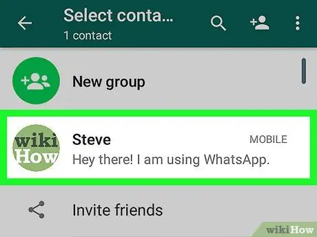 Wysig kontakte op WhatsApp Stap 12