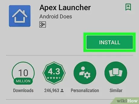 Az ikonok zárolása az Android 4. lépésében