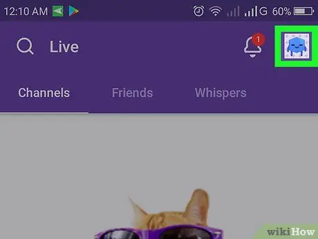 Pokrenite Streaming na Twitchu na Androidu Korak 2