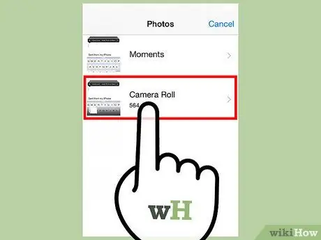 Lampirkan Foto dan Video ke E-mel pada iPhone atau iPad Langkah 6