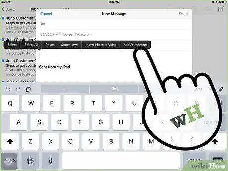 Voeg foto's en video's toe aan e-mails op een iPhone of iPad Stap 20