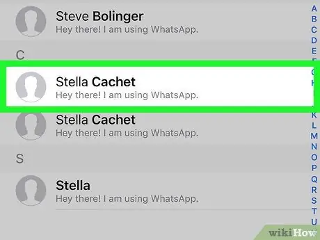 Bloqueja els contactes a WhatsApp Pas 7