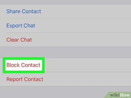 Blokir Kontak di WhatsApp Langkah 9