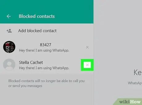 Bloķējiet kontaktpersonas vietnē WhatsApp 26. darbība