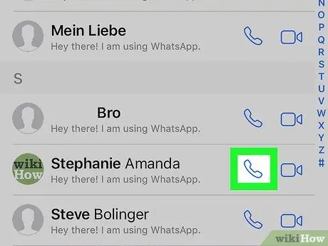 Skambinkite „WhatsApp“5 veiksmu