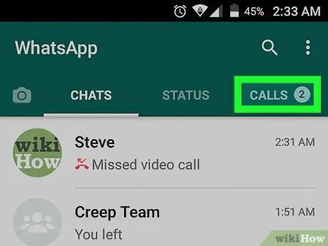 WhatsApp -a zəng edin Adım 9