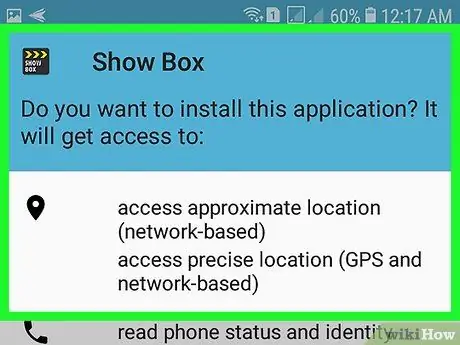 Tải xuống Showbox trên Android Step 8