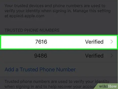 Verander u iCloud -kode vir verifikasiekode op 'n iPhone Stap 10