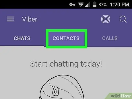 Ta bort en Viber -kontakt på Android Steg 2