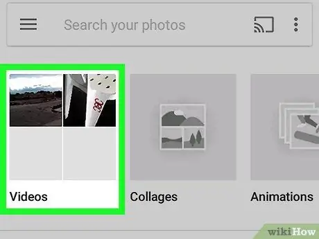 Paikutin ang isang Video sa Google Photos sa Android Hakbang 3