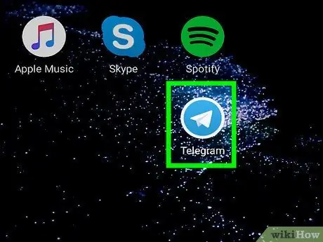 Raskite kontaktus „Telegram“„Android“7 veiksme