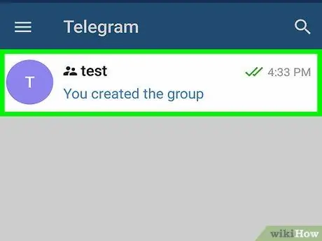 Raskite kontaktus „Telegram“„Android“8 veiksme