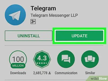 A Telegram frissítése az Android 4. lépésében