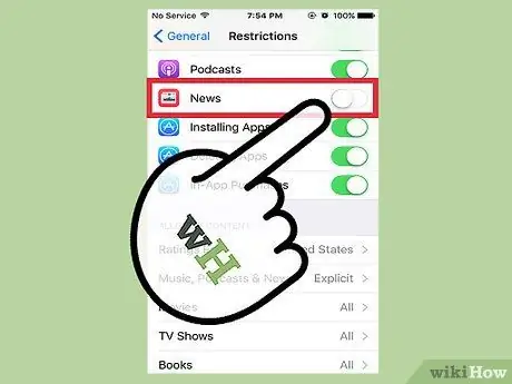 قم بإيقاف تشغيل iPhone News الخطوة 5