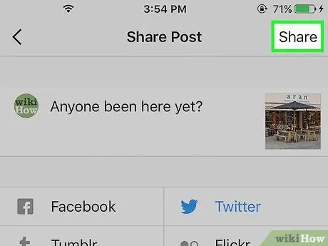 Einen Beitrag auf Instagram teilen Schritt 8