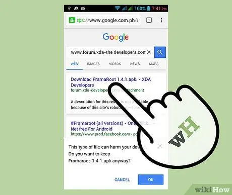 Mag-ugat ng isang Android Nang Walang PC Hakbang 1