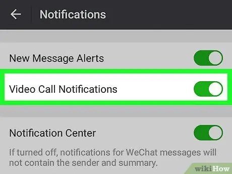 Ubah Notifikasi WeChat di Android Langkah 6