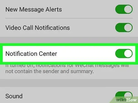 Modifier les notifications WeChat sur Android Étape 7