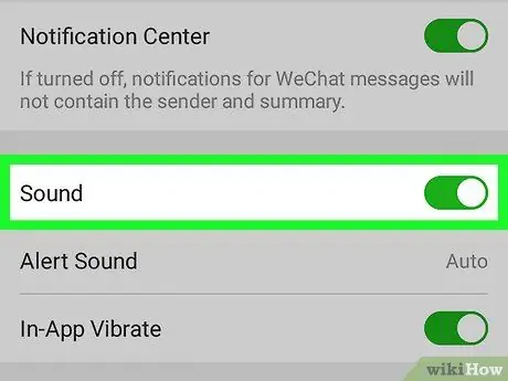 A WeChat értesítések módosítása az Android 8. lépésében