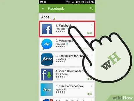 قم بتثبيت Facebook على جهاز Android الخاص بك الخطوة 7