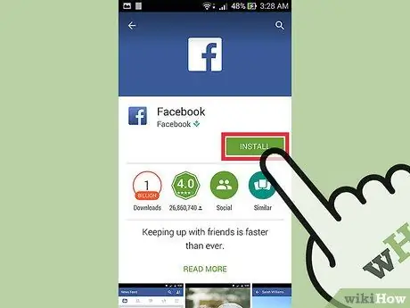 Instal Facebook ke Perangkat Android Anda Langkah 8