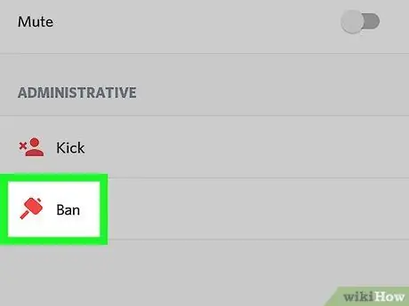 Забранете някого от чат Discord на Android Стъпка 7
