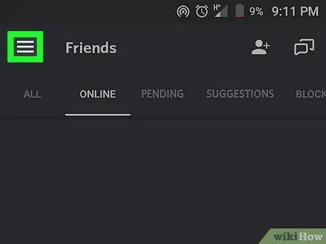 Keelake kellelgi Discord -vestlusest Androidis 11. samm