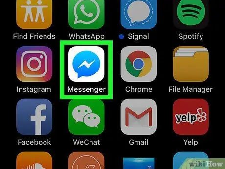 Suprimiu un compte de Messenger a l'iPhone o l'iPad Pas 1