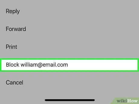 Blokkeer 'n e -posadres op iPhone Stap 4