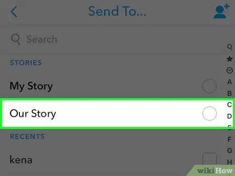 Δημοσιεύστε μια δημόσια ιστορία Snapchat Βήμα 5