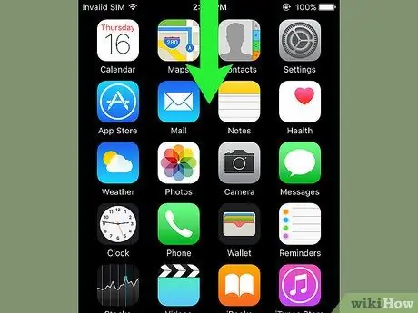 Akses Pusat Pemberitahuan pada iPhone Langkah 3